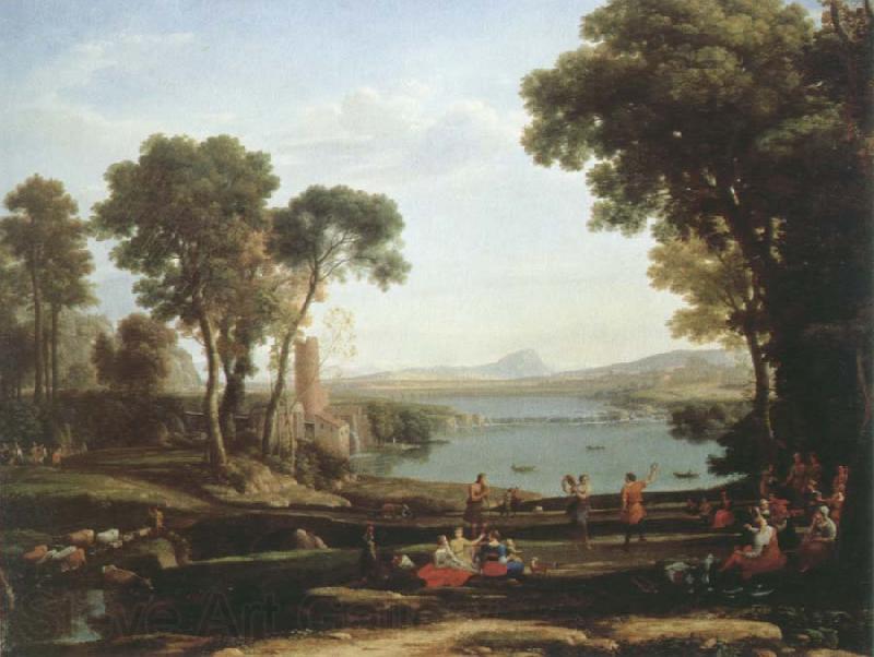 Claude Lorrain landscape with the marriage of lsaac and rebecca